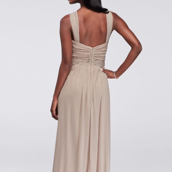 Y Neck Long Mesh Dress, 4, Juniper Green, NWT - Picture 12 of 15